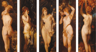 Les cinq sens par Hans Makart de 1884